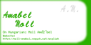 amabel moll business card
